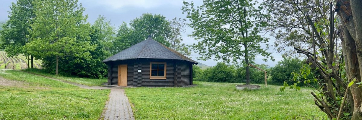 Grillhütte Blick auf die Grillhütte in Mehring